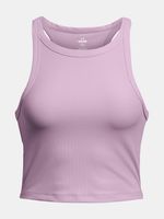 Under Armour Meridian Rib Crop Koszulka Fioletowy