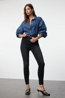 Trendyol Anthracite Premium High Waist Skinny Jeans