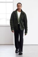 Trendyol Limited Edition Dark Khaki Regular Fit Pocket Detailed Gabardine Seasonal Jacket Coat