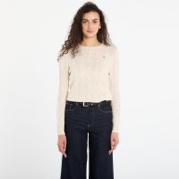 Sweter Tommy Hilfiger Soft Wool Cable C-Neckk Ls Sweater Heather Oatmilk L