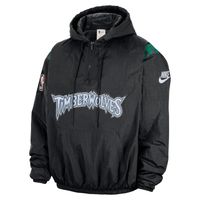 Nike Therma-FIT NBA Minnesota Timberwolves Hardwood Clasics 1/2-Zip Hoodie Black - Pánske - Mikina Nike - Čierne - HQ5332-010 - Veľkosť: M