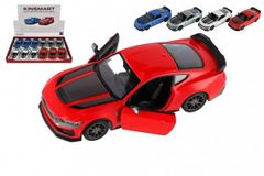 Auto Kinsmart 2024 Ford Mustang Dark Horse 1:38 kov/plast 12,5 cm 4 farby na spätné nat. 12ks v boxu