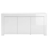 MID.YOU ŠIROKÁ KOMODA, biela s vysokým leskom, 160/84/50 cm
