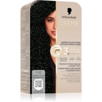 Schwarzkopf Creme Supreme permanentná farba na vlasy odtieň 1-0 Prirodzená čierna 60 ml