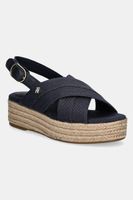 Sandále Tommy Hilfiger DENIM ESPADRILLE PLATFORM SANDAL
