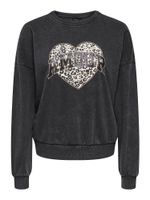 ONLY Sweater majica 'ONLLauren'  ecru/prljavo bijela / zlatna / crna