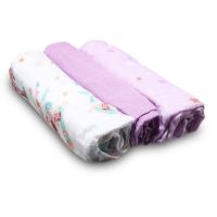 BabyOno Natural Bamboo Diapers Violet látkové pleny 70x70 cm 3 ks