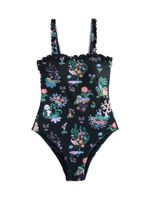 Cath Kidston Jednodijelni kupaći kostim  zelena / svijetloroza / crna / bijela