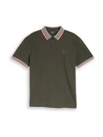 TOM TAILOR Majica  siva melange / maslinasta / crvena