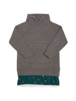 Hooded Wool Blend Knit Dress