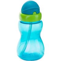 Canpol babies Sport Cup steklenička za otroke s slamico 12m+ Blue 270 ml