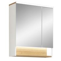 Xora ZRCADLOVÁ SKŘÍŇKA, bílá, 60/71,6/21,4 cm