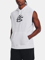 Under Armour Curry Fleece Slvls Hoodie Sweatshirt Weiß