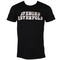 metal majica moška Avenged Sevenfold - Logo & Deathbat Applique - ROCK OFF - ASAPSLUB01MB M