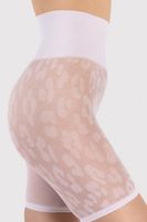 Vzorované punčochové kraťasy Fiore M0012 - Cristina 30 DEN Bílá M/L