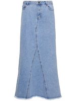 Miles Patchwork Denim Maxi Skirt