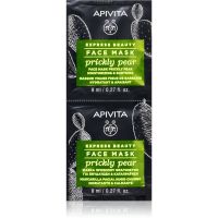 Apivita Express Beauty Moisturizing Face Mask Prickly Pear успокояваща маска за лице с хидратиращ ефект 2x8 мл.