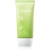 Frudia Sun Green Grape Sebum Control vlažilni gel za sončenje za mastno in mešano kožo SPF 50+ 50 g