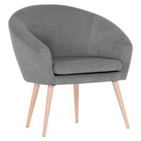 Carryhome KŘESLO, textil, šedá