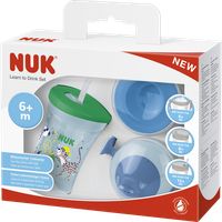 NUK súprava na pitie - hrnček s náustkom chlapec