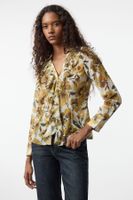 Trendyol Multicolored Floral Patterned Ruffle Collar Fitted Waist Woven Shirt