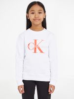 Calvin Klein Jeans Sweatshirt Kinder Weiß