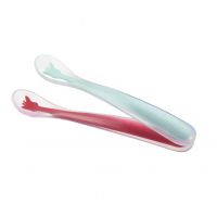 Sophie La Girafe Vulli Silicone Spoons kiskanál gyermekeknek Red/ Blue 4m+ 2 db