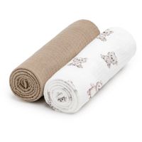 T-TOMI BIO Muslin Diapers látkové plienky Teddy 65x65 cm 2 ks