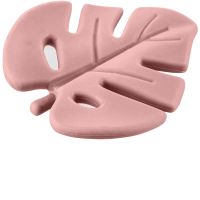 Zopa Silicone Teether Leaf grizalo Old Pink 1 kos