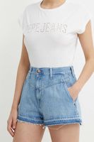 Pepe Jeans Rifľové krátke nohavice Pepe Jeans A-LINE SHORT UHW SKY