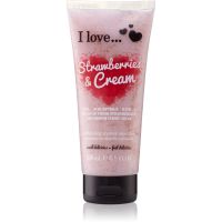 I love... Strawberries & Cream крем-пілінг для душу 200 мл