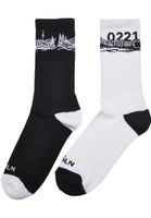 Major City 0221 Socks 2-Pack Black/White