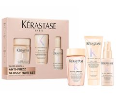 Darčeková sada pre hydratáciu a lesk vlasov so sklonom ku krepovateniu Kérastase Gloss Absolu Anti-frizz + darček zadarmo