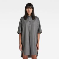 G-STAR Šaty - Shirt dress s\s wmn sivé