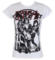 Koszulka metal damskie Kiss - I Love It Loud - HYBRIS - ER-5-KISS006-H70-8-WH XXL