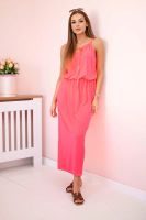 Boho dress with pink neon