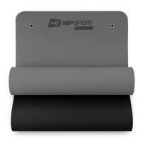 Yogamatte TPE 0,8cm grau mit Ösen