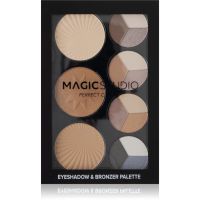 Magic studio Eyeshadow & Bronzer Palette мультифункціональна палетка 23 гр