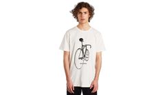 Dedicated T-shirt Stockholm Pencil Bike Off-White Pánske - Tričká Dedicated - Biela - 18060-XXL - Size: XXL