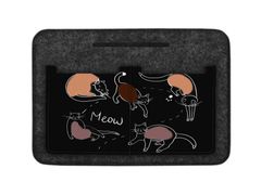 Bertoni Unisex's Felt Bag Organiser Cat Game