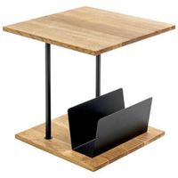 PRÍRUČNÝ STOLÍK, dub, čierna, farba duba