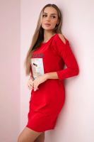 Dress with Dream red print