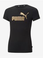 Černé holčičí tričko Puma ESS+