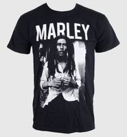 Herren T-Shirt Bob Marley - Schwarz & Weiß - Blk - BRAVADO EU S