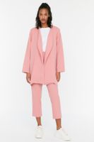 Trendyol Dry Rose Belted Jacket-Pants Woven Suit