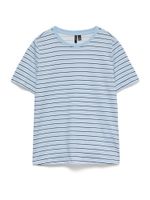 VERO MODA Majica 'VMPaulina'  mornarsko plava / golublje plava / bijela