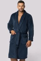 Fleecový pánský župan Envie Elegent Tmavě modrá XL/2XL