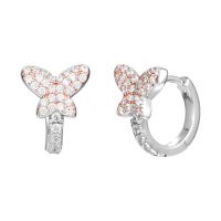 Olivie Strieborné krúžky RUŽOVÝ MOTÝĽ 4872