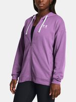 Under Armour UA Rival Terry OS FZ Hooded Sweatshirt Lila