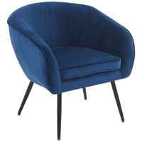 P & B KRESLO, textil, modrá